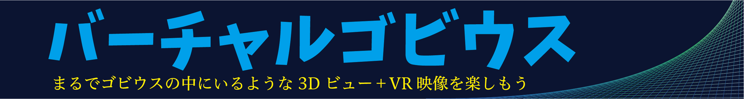 まるでゴビウスの中にいるような 3Dビュー＋VR映像